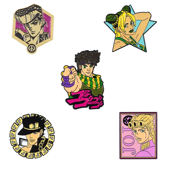 Demon Slayer HUNTERXHUNTER Enamel Pin Anime Characters 5pcs/Sets Suits Brooches Badge Backpack Gift Friends Jewelry Wholesale style-22