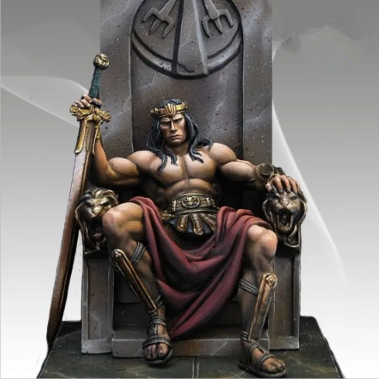 

54mm Resin Model Assembly Kit Is Unpainted and Needs To Be Assembled Into An Ancient King (including Platform) Model Toy