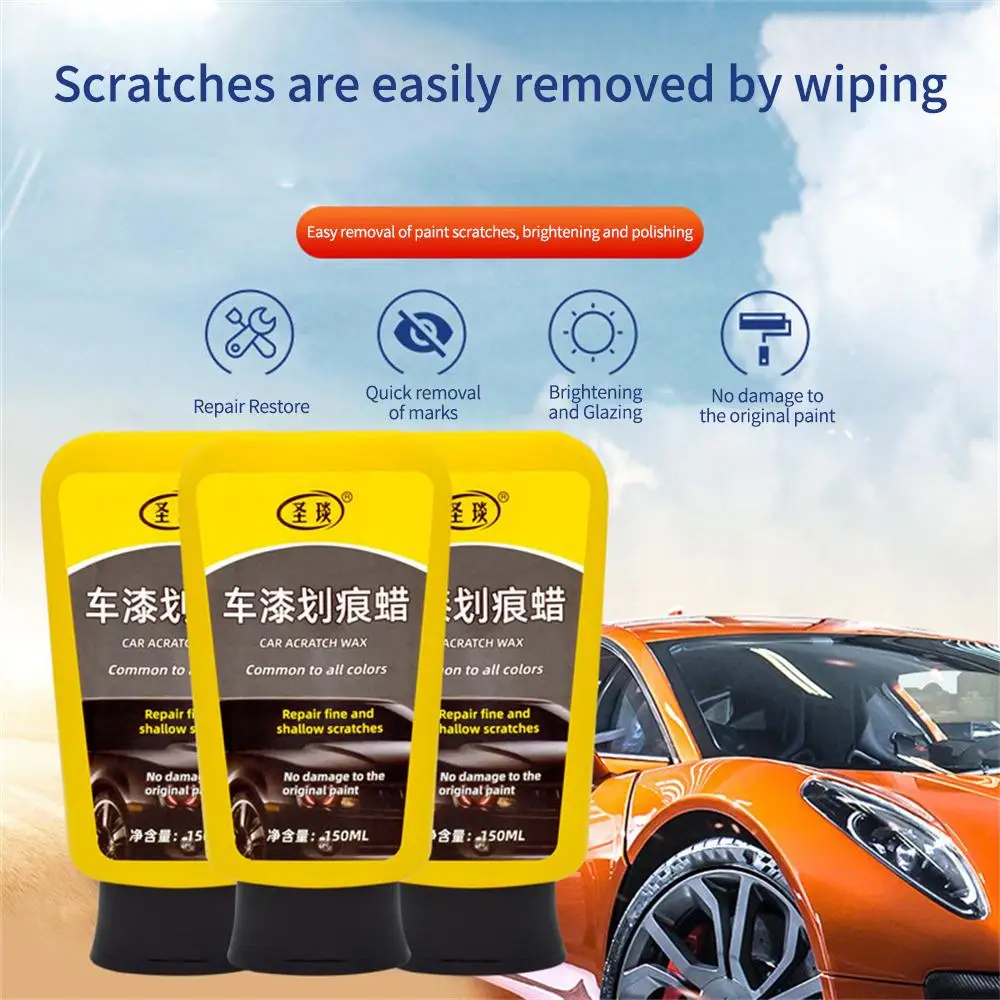 150mlCarPaintScratchWaxPaintCareToolAutoSwirlScratches