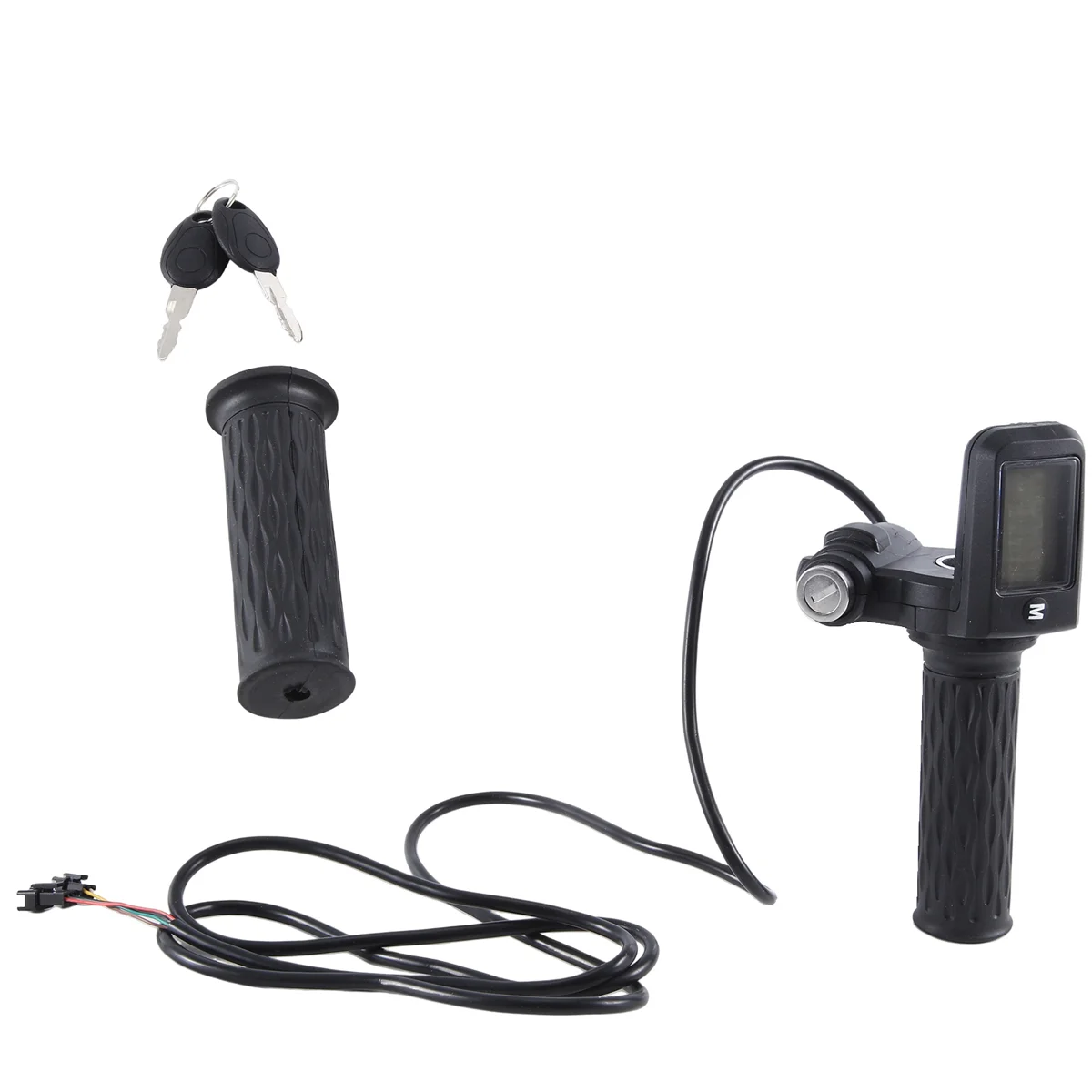 

Электрический велосипед поворотный дроссельной заслонки ЖК-дисплей с скоростью и пробегом и питанием от батареи с ключом блокировки