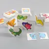 32 PcsMontessori Paper Baby Toys Puzzles Children'S Hand Scratch Board Puzzle Kids Early Learning Education Fruit Cognitive Toy 1