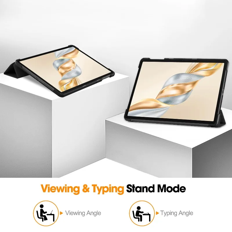 Elegant Tri-Folding PU Leather Tablet Cover