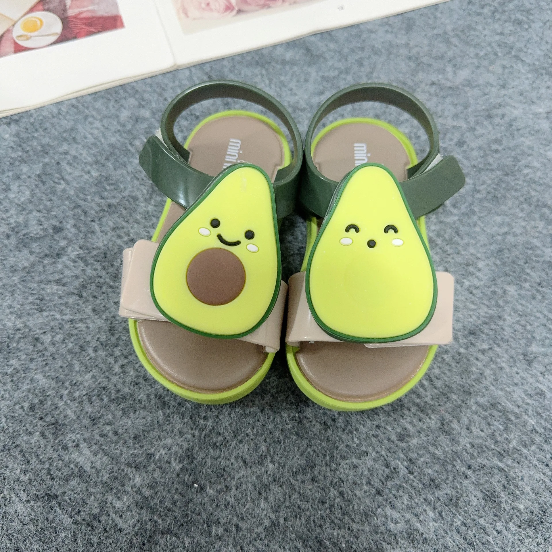 Mini Melissa Summer Sandals for Girls Bow Non-slip Soft Soled Versatile Solid Korean Children Sweet Princess Shoes Beach Sandals 3