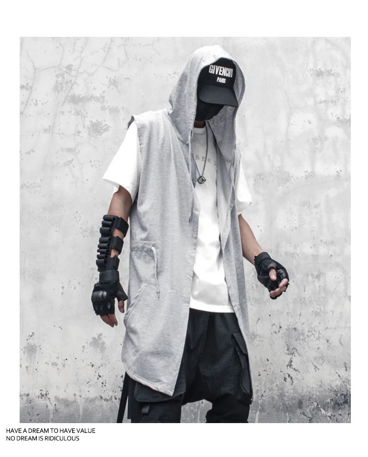 Punk Hip Hop Trench Coat 9