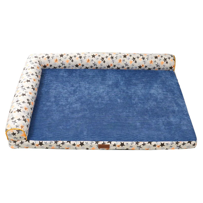 

Pet Dog Bed Soft Cushion L Shaped Square Pillow Machine Washable Cover And Detachable Mat Cat House For Puppy Medium Large Dog