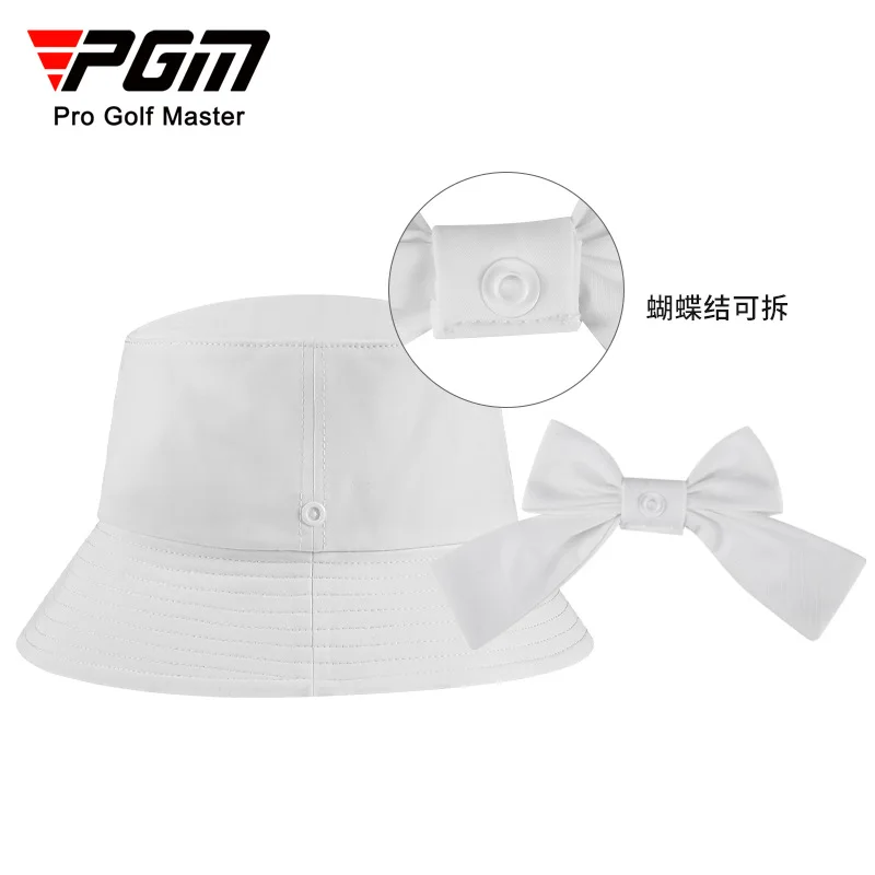

Женская кепка для гольфа PGM, Женская Рыбацкая шляпа с бантом, регулируемая Женская кепка, поглощающая пот, MZ051