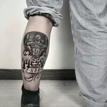 

2 Pieces Messi Ankle Tattoo Stickers Waterproof Long-lasting Male Ins Celebrity Temporary Fake Tatooo Sticker