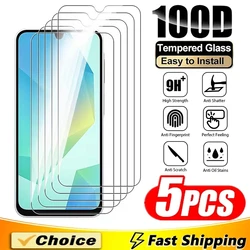 Premium Tempered Glass Screen Protector Set - 5 Pack - 5Pcs Tempered Glass (For Samsung A26 5G)