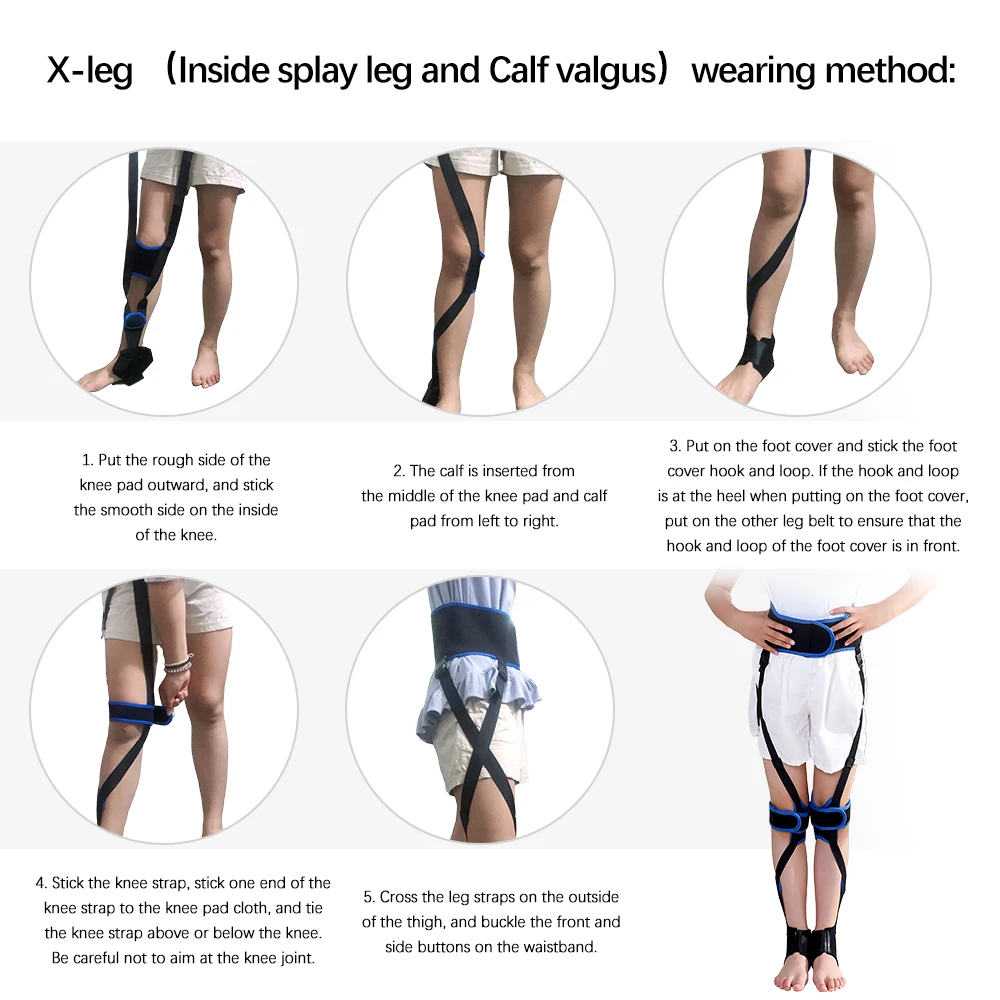 O/x Type Leg Correction Belt Bowed Legs Knee Valgum Straightening Posture  Corrector Beauty Leg Band For Child Adults