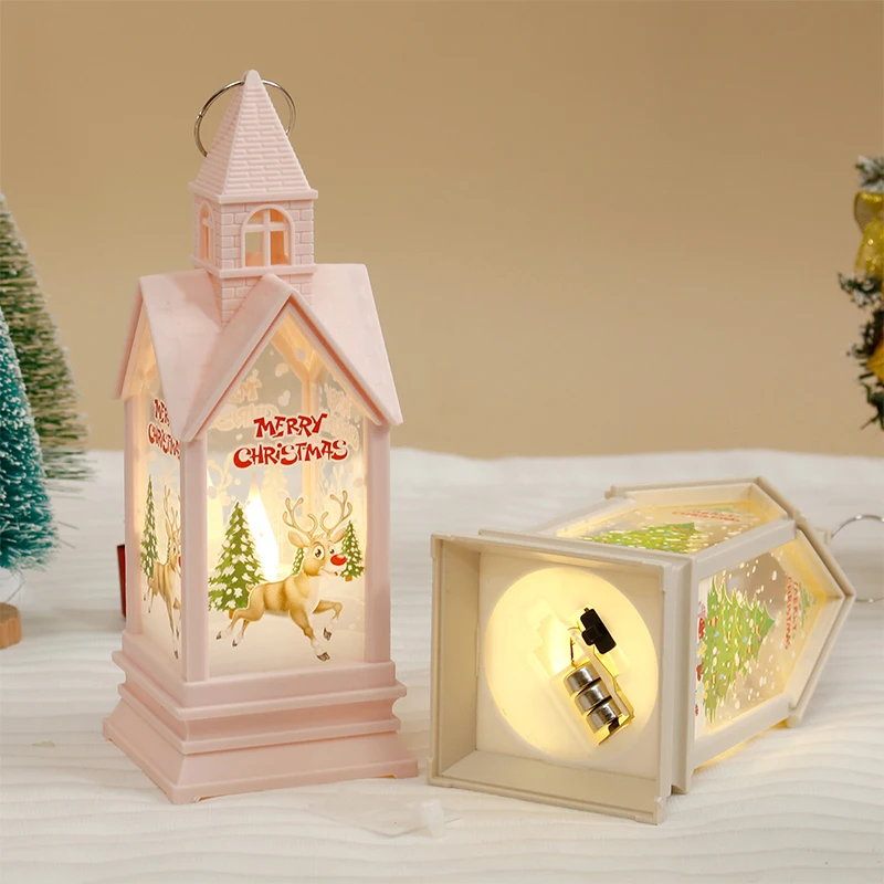 thumbnail image 5 of Lámpara de viento navideña, mini lámpara de mesa, pequeña lámpara de noche, muñeco de nieve de dibujos animados, decoración navideña, pequeña lámpara de noche, decoración de escritorio, 5 of 6