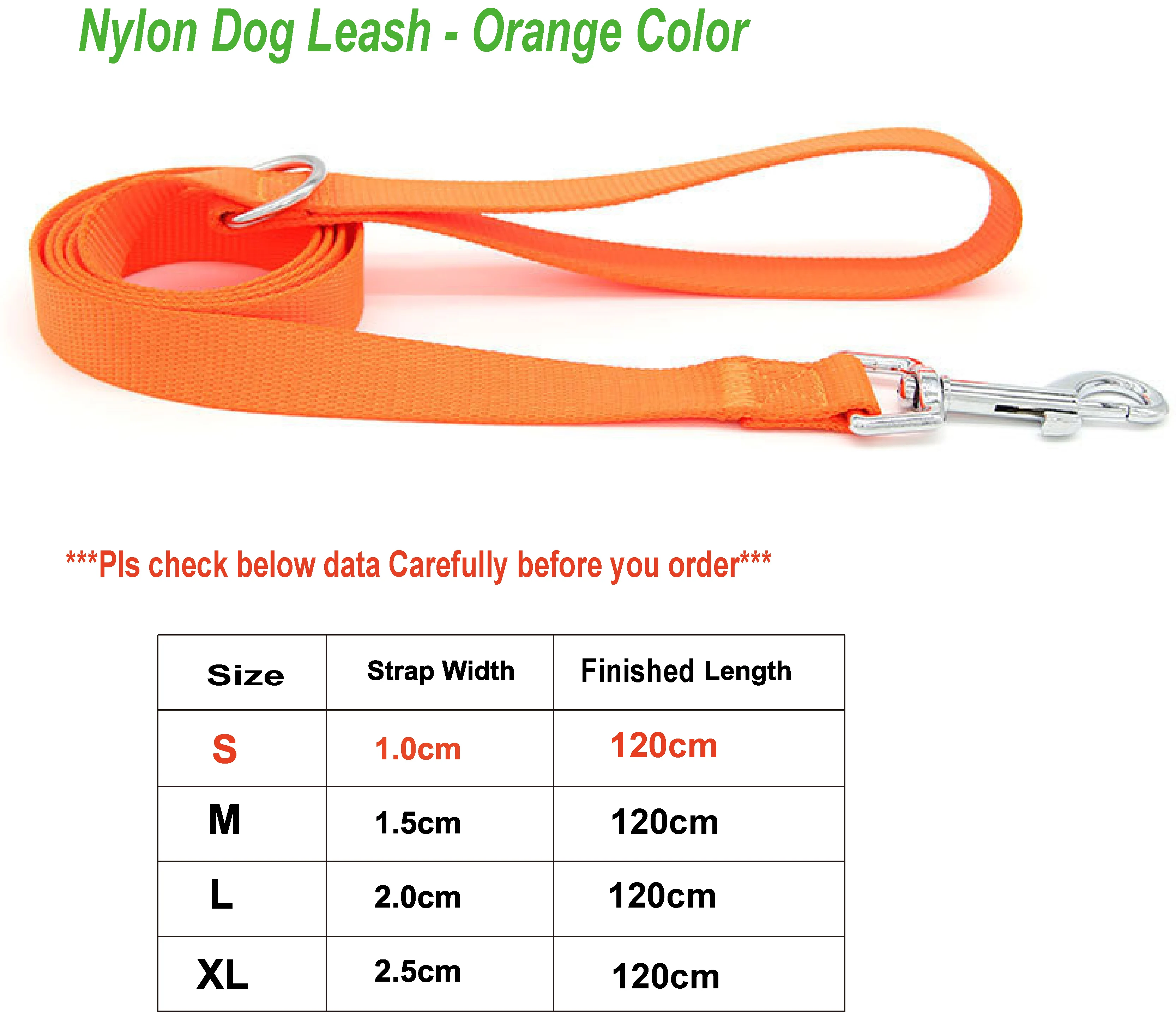 Dog Leads - Orange