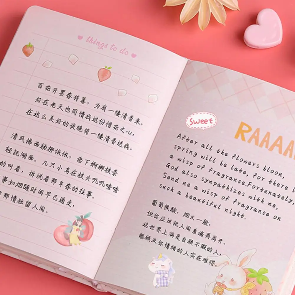 

Write Waterproof Surface 112 Sheets Cartoon Pattern Scrapbook Notebook School Supplies