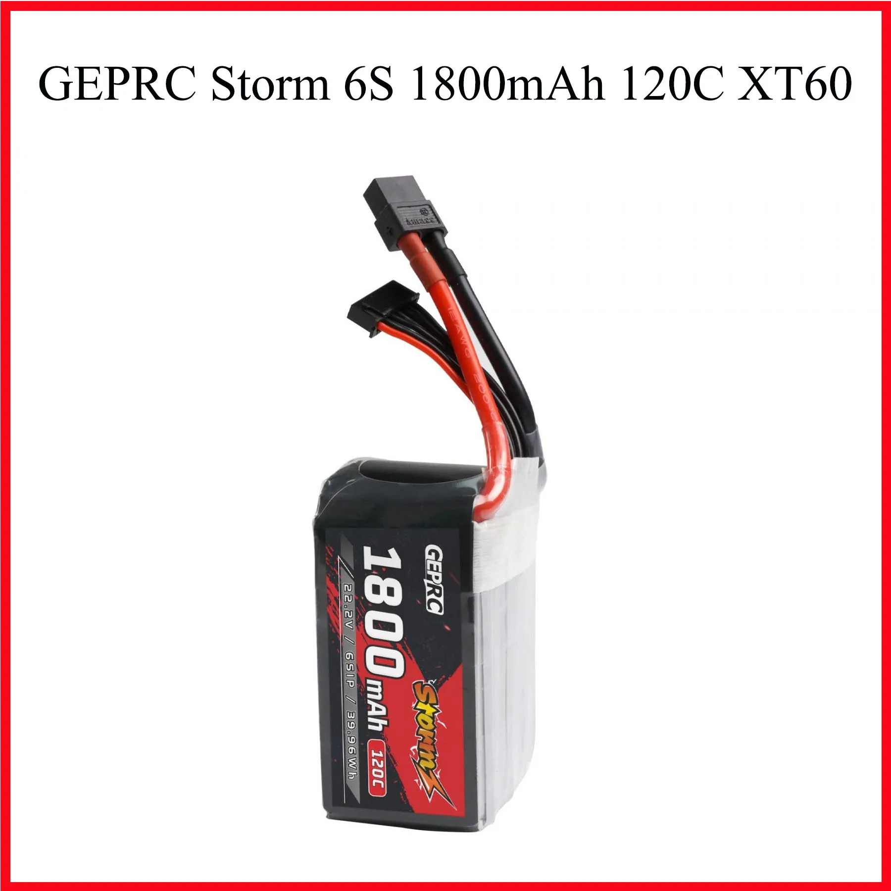 Geprc Storm 6S 1800Mah 120C Batteria 1 Pz Xt60 Per Fpv Drone Accessori Freestyle Racing Quad Tensione Nominale 22.2V/Watt 39.96Wh