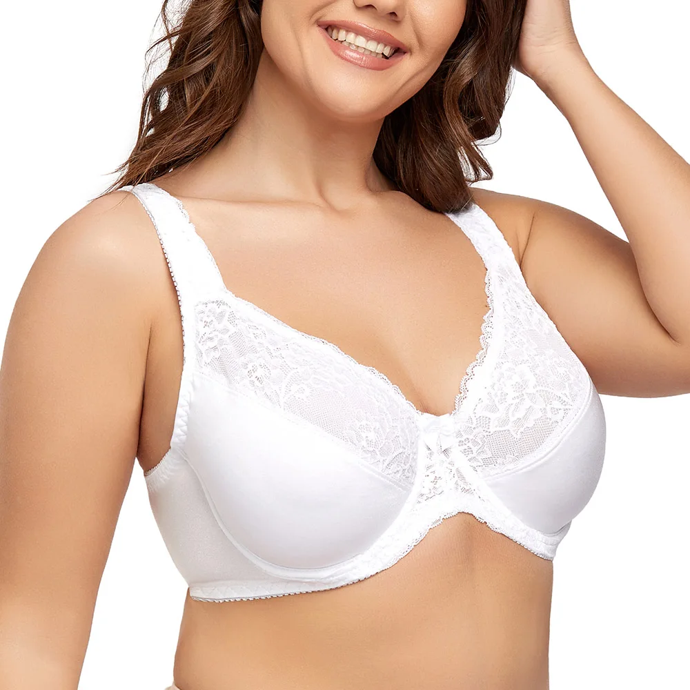 Beauwear Plus Size 36-52 Big Cup DD DDD E F Cup Unlined Bra Women