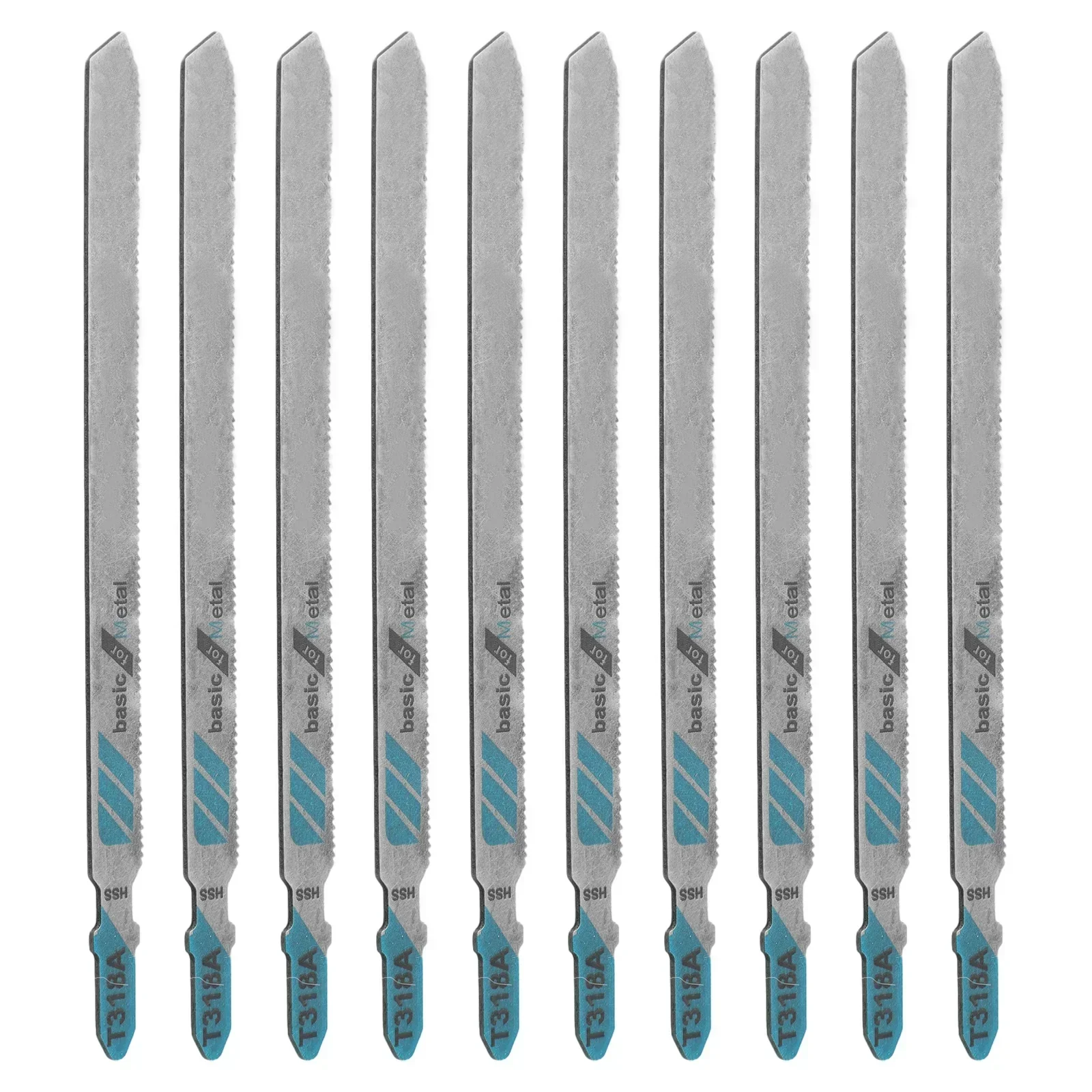 HSS Reciprocating Saw Blades Jigsaw Blades T318A 132mm 10Pcs Wood PVC Fibreboard Thin Metal Cutting Hand Tools jig saw blades,reciprocating saw blades
