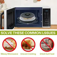 Couvercle anti-éclaboussures pour micro-ondes, pliable, multifonction, protection pliable, Gadget de cuisine, passoire pour repas, plateau de cuisson à la vapeur 2