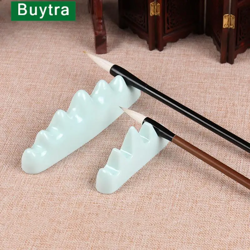 중국 서예 펜꽂이 세라믹 필기 브러시 홀더, 수채화 잉크 페인팅, 학교 사무용품, 1PC