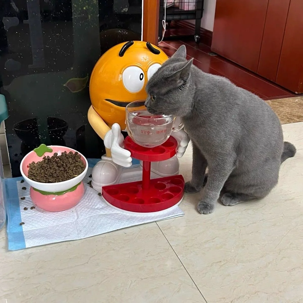 귀엽고 다기능적인 초콜릿 콩 인간 조각상: 실용적이면서도 화려한 가정용 장식품