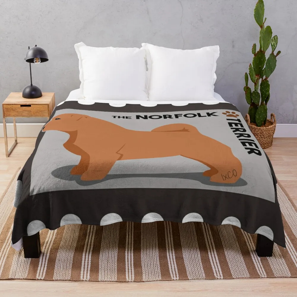 

The Norfolk Terrier by IxCO Throw Blanket Oversized Throw Blanket Big Thick Furry Couple Blanket