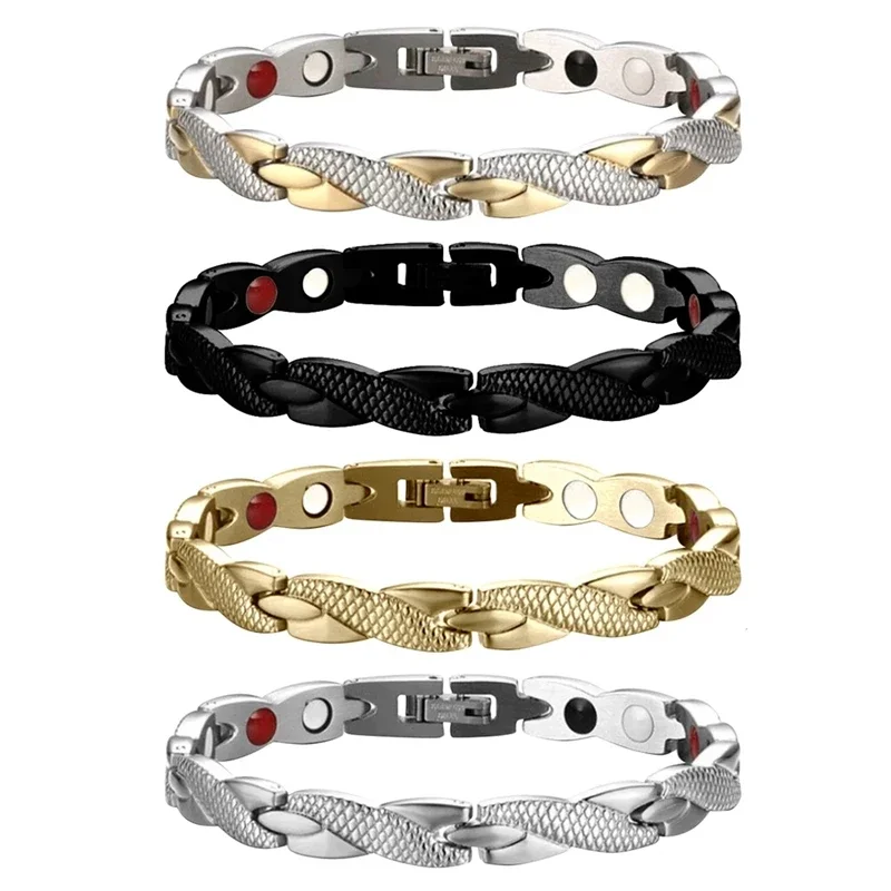 Magnetic bracelet for men couple weight loss therapy