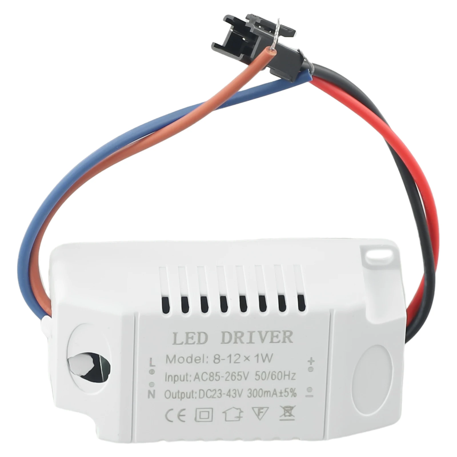 

Isolated Power LED Driver Downlight Lighting Panel Light Power Supply Power Transformer 300mA±5% 50/60Hz 8-12W
