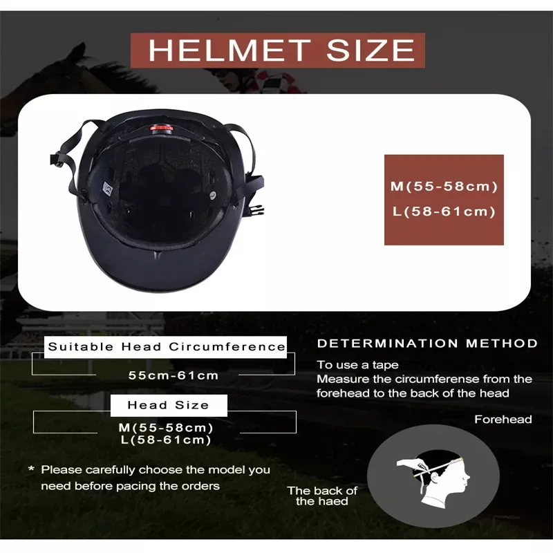 MOON Equestrian Horse Riding Helmet Adjustable and Breathable Unisex for Adult and Youth Outdoor  Protective Gear 6