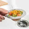 1PC Kitchen Sink Strainer Stainless Steel Filter Mesh Removable Kitchen Sink Drain Strainer Bathroom Laundry Hair Catche Stopper 4