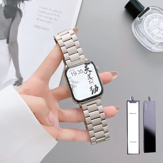 Upgrade Your Style with the Metal Chain Band for Apple Watch Series