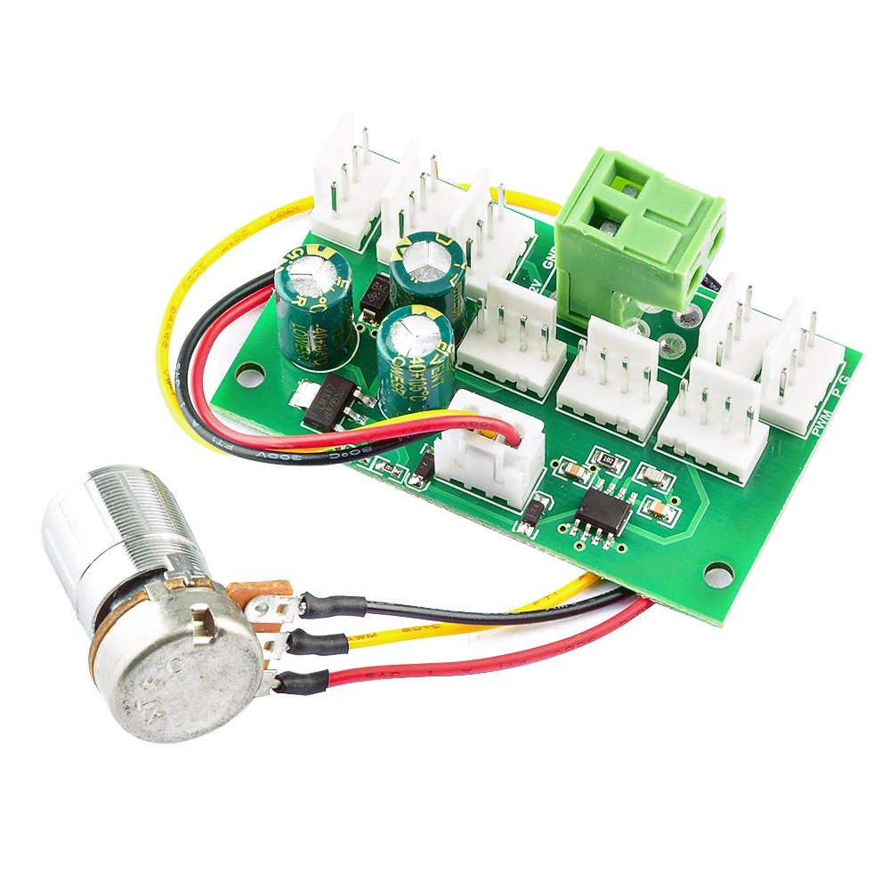 DC 12V Computer Case Miner Fan Speed Controller 8-Channel Fan Hub PWM High-Power Violent Controller Speed Governor dc motor speed controller fan speed controller