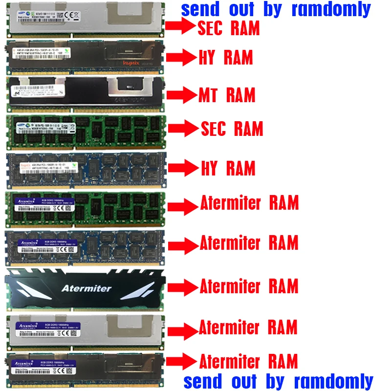 Atermiter X79 -1356 마더 보드 세트 Xeon LGA 1356 E5 2420 V2 Cpu 2pcs x 8GB = 16GB ECC REG 메모리 RAM PC3 12800 1600MHz DDR3