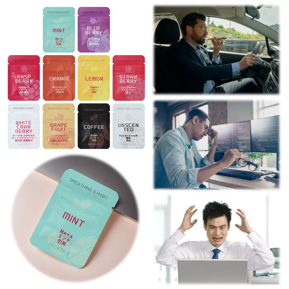 Quit Smoking Smokeless Aromatherapy Cotton Core Changeable Fruit Flavors Filter Breathing Resistance Filter Stop Smoking Aids  ﻿