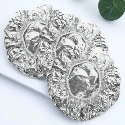 3Pcs 헤어 마스크 캡 탄성 은박 헤어 염색 캡 딥 컨디셔닝 컬러링 프로세싱 살롱 스파용 히트 캡
