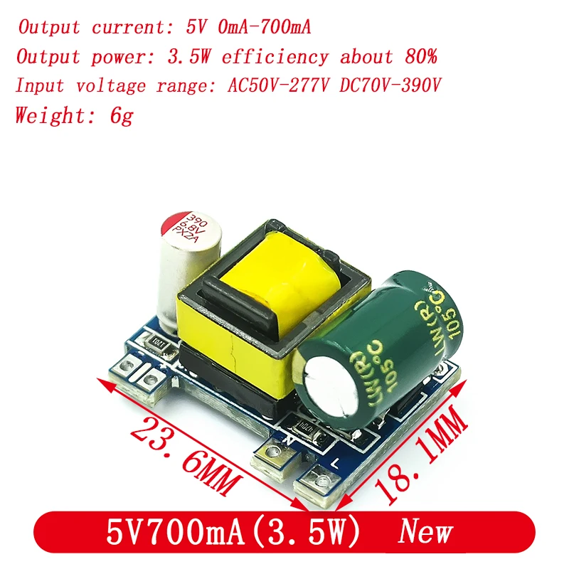 Ac-dc 5v 700ma 12v 450ma 9v 500ma 3.5w convertisseur abaisseur de