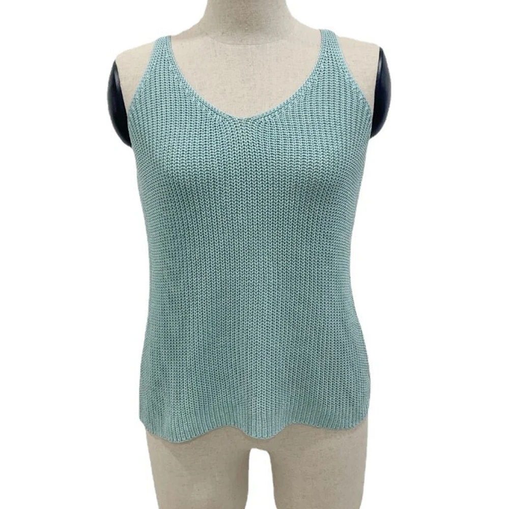 Women Summer Knitted Sleeveless Vest Tank Top