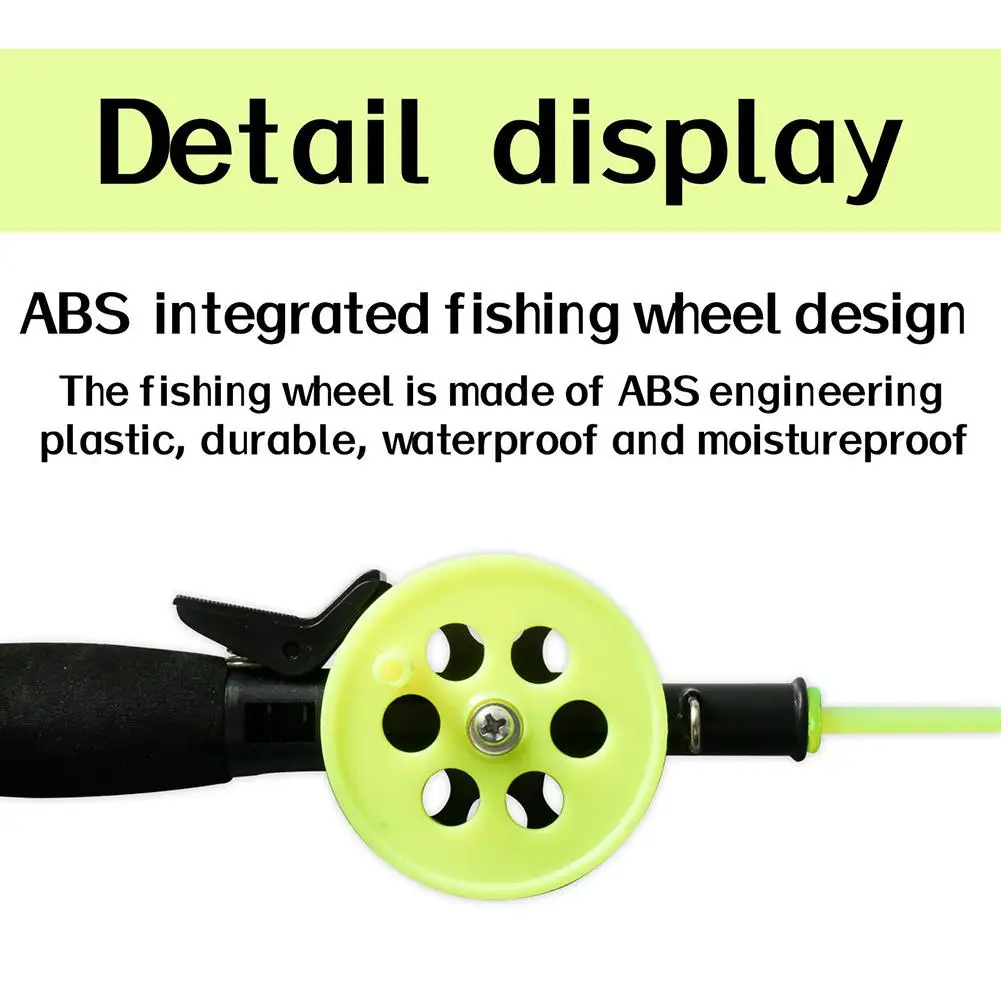 Mini Lightweight Ice Fishing Rod Outdoor Winter Fish Rod Plastic Fishing  Accessories For Beginners Children Tackle Reel Pole new