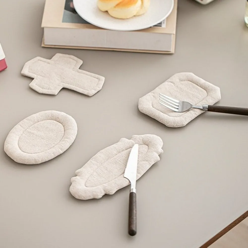 Place Mat Japanese Style Cutlery Mat Heat-Resistant Solid Color Dining Mat Washable Eco-Friendly Table Mat Dining Table