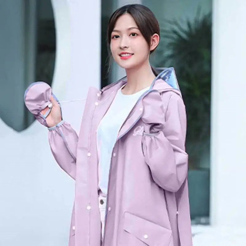 성인용 싱글 전기 배터리 자동차 원피스 판초, 야외 하이킹 낚시 등산 비옷, 긴 전체 길이, 비 방지