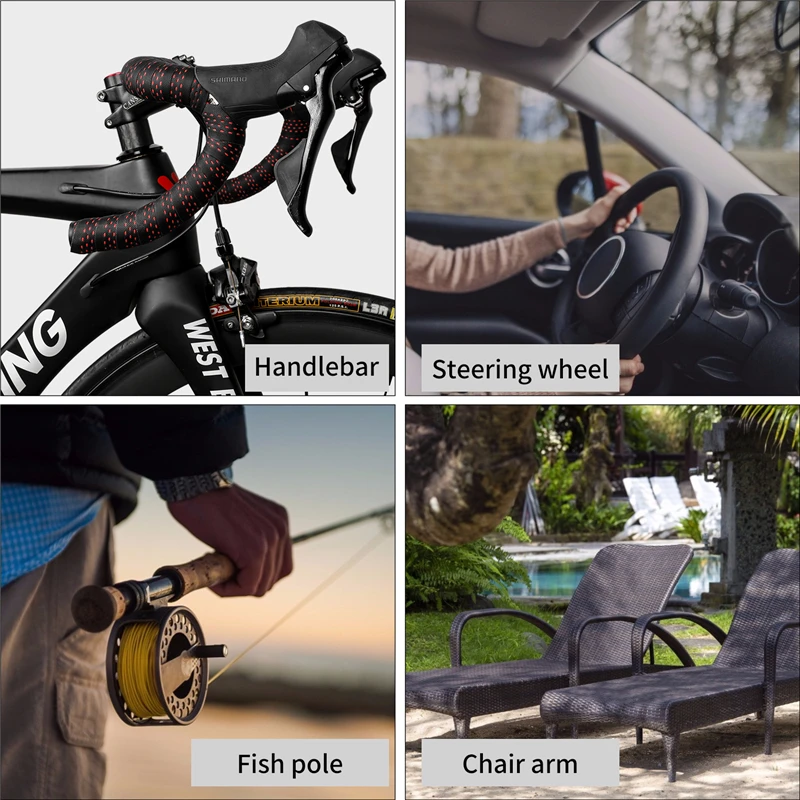 WEST BIKING Bicycle Handlebar Tape MTB Road Bike PU Leather Perforated Belt Breathable Cycling Handle Bar Strap Bike Accessories