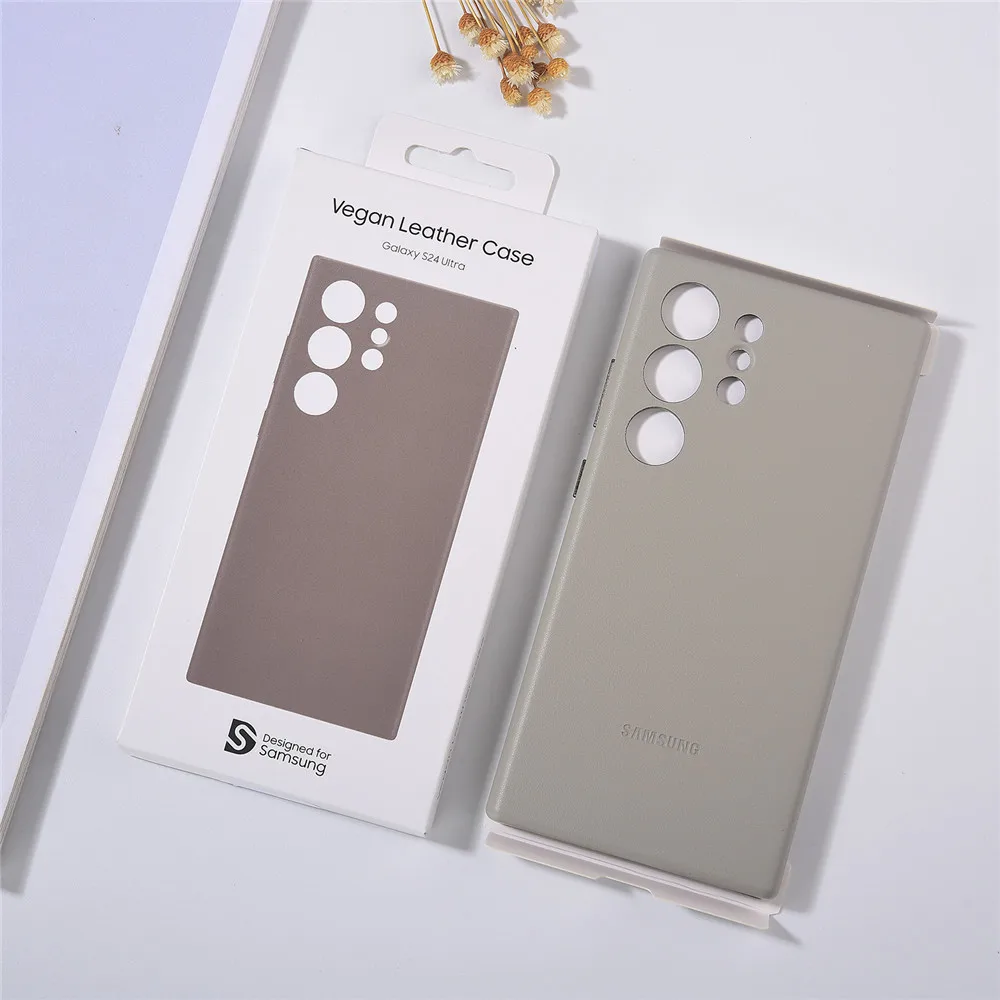 Funda para Samsung Galaxy S24 Ultra, funda de piel de lujo de alta calidad, carcasa protectora completa a prueba de golpes para S24 Plus, S24+, S23, S22 Ultra