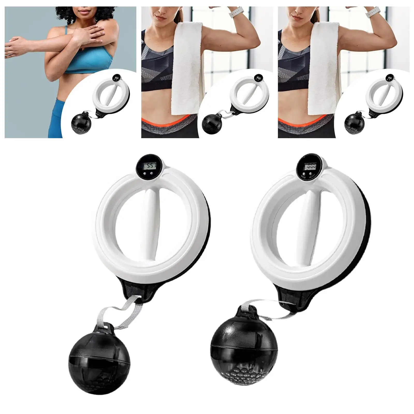 طوق الذراع الذكي القابل للدوران 360 درجة، طوق اللياقة البدنية المحمول بقطر 6.5 بوصة طوق الذراع الذكي القابل للدوران 360 درجة، طوق اللياقة البدنية المحمول بقطر 6.5 بوصة