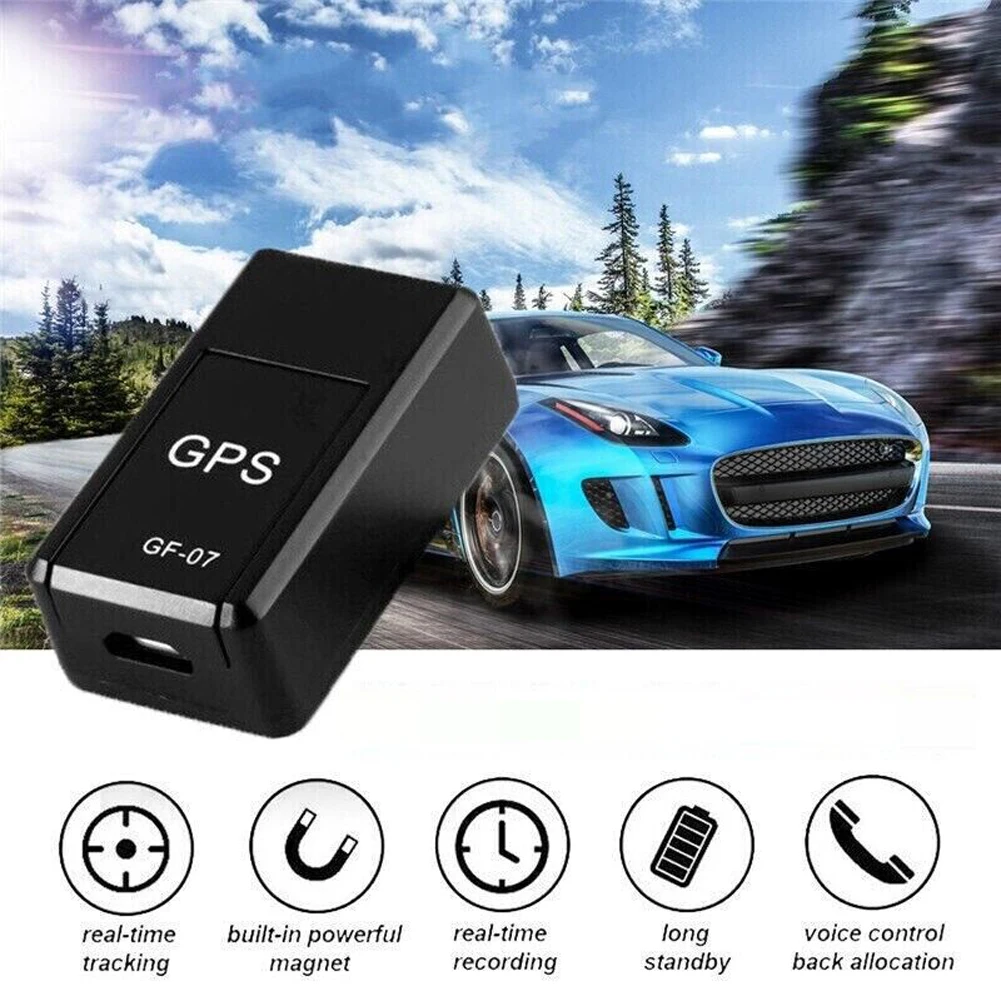 GF-07 Magnetic GPS Tracker para Crianças, Anti-lost Locator, Daily Waterproof, SIM Message Positioner, Car Kids, GSM, GPRS, Peças de Automóveis