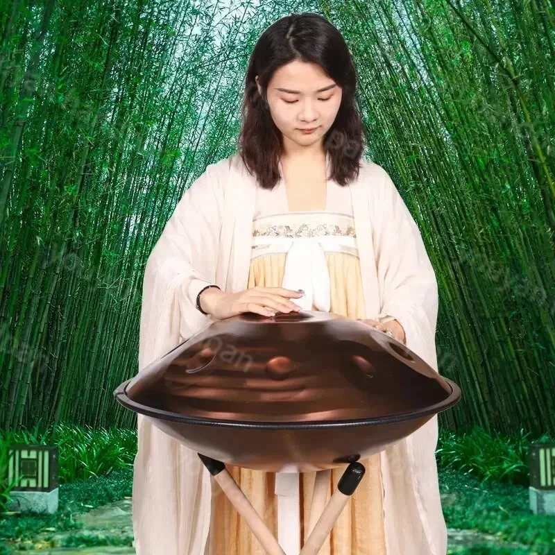 スパイラルスチール舌ハンドパン音楽打楽器、ヨガ、瞑想、誕生日