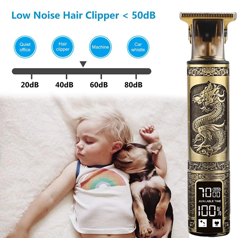 T9 Clipper Trimmer For Men Electric Shaver Professional Beard Trimmers Rechargeable Hair Cutting Machine