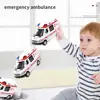 1:32 Hospital Simulation Ambulance Car ABS Early Education Toys Ambulance Can Open Door Models Vehicle For Children Boys Gifts 2