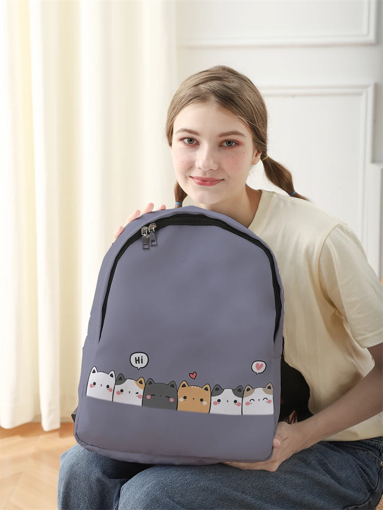 New Women's and Men's High Capacity College Backpack Trend Women's Laptop School Bag Cute Girl Travel Bag Cool
