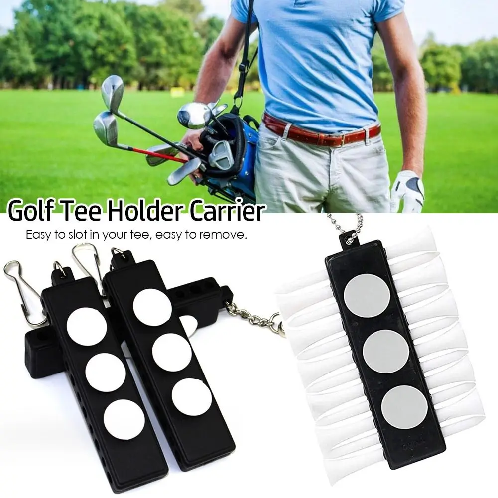 

1 Set Golf Tee Holder Carrier With 12 Golf Tees 3 Ball Markers Golf Ball Tomark Golf Accessories