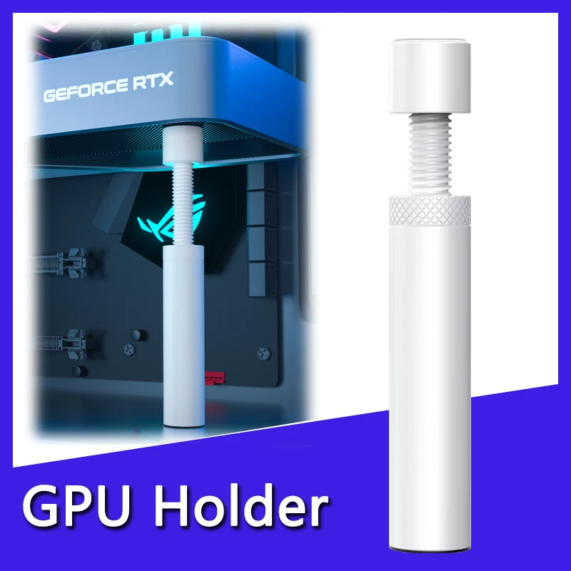 GPUHOLD Aluminum White GPU Holder Support Bracket - Anti-Sag Stand thumbnail 7