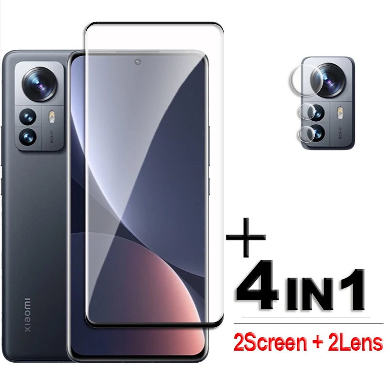 Изогнутое Защитное стекло для Xiaomi 12 Pro 3D полное покрытие закаленное HD-пленка