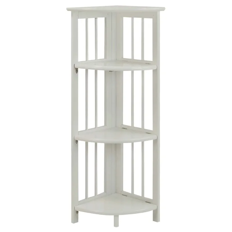 

Yu Shan CO USA Ltd 315-11 4-tier corner folding bookcase White