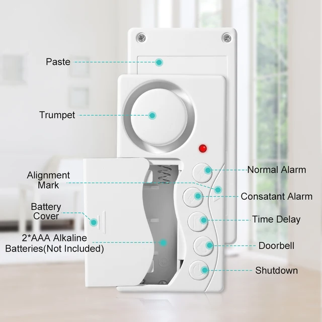 Wsdcam Ultra-slim Refrigerator Alarm with Delay